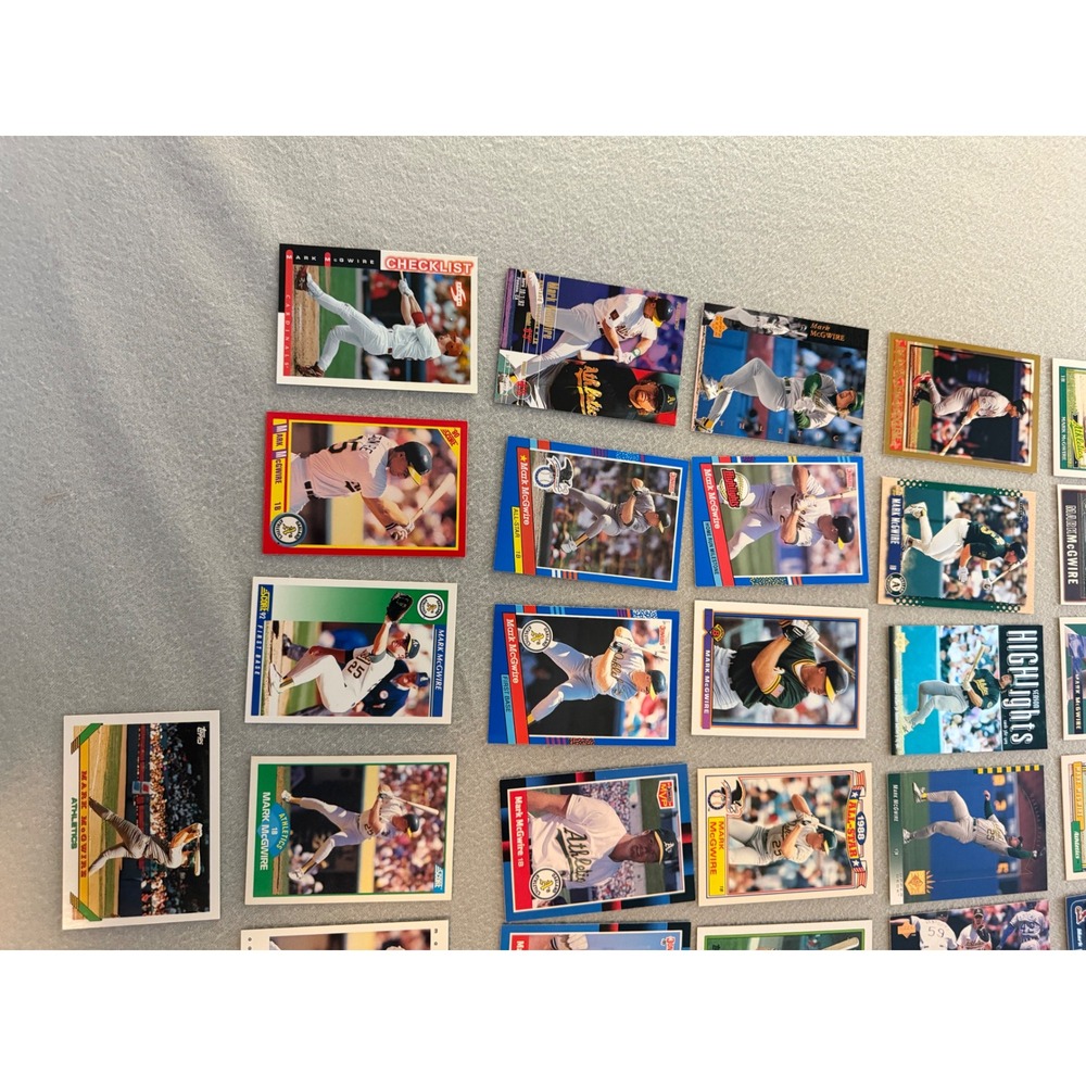 Mark McGwire Baseball Card Lot 80 A's Cardinals Inserts Topps Donruss Upper - Picture 11 of 13